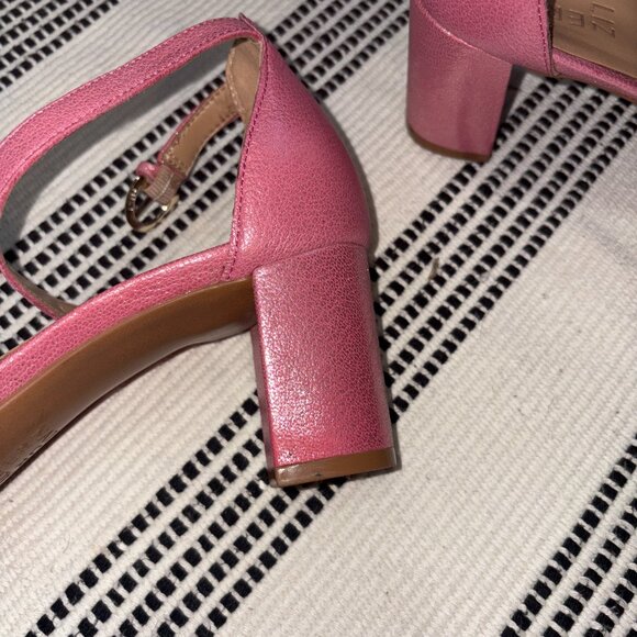 Naturalizer Vera 8.5M Pink Strappy Leather Heels - Picture 15 of 16